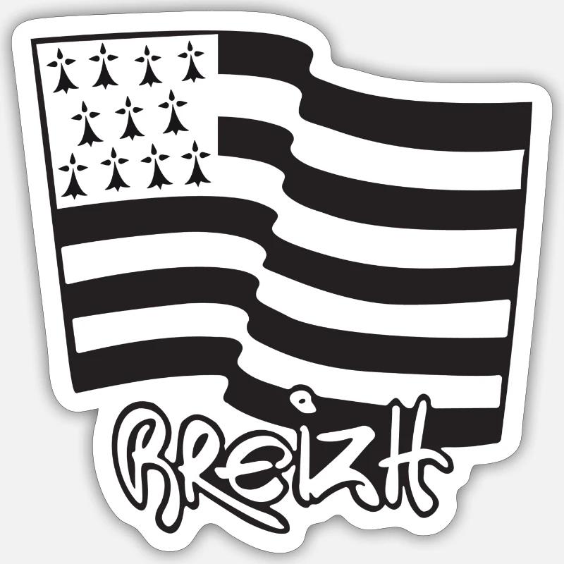 logo Blanc Sticker taille S (10 x 10 cm)