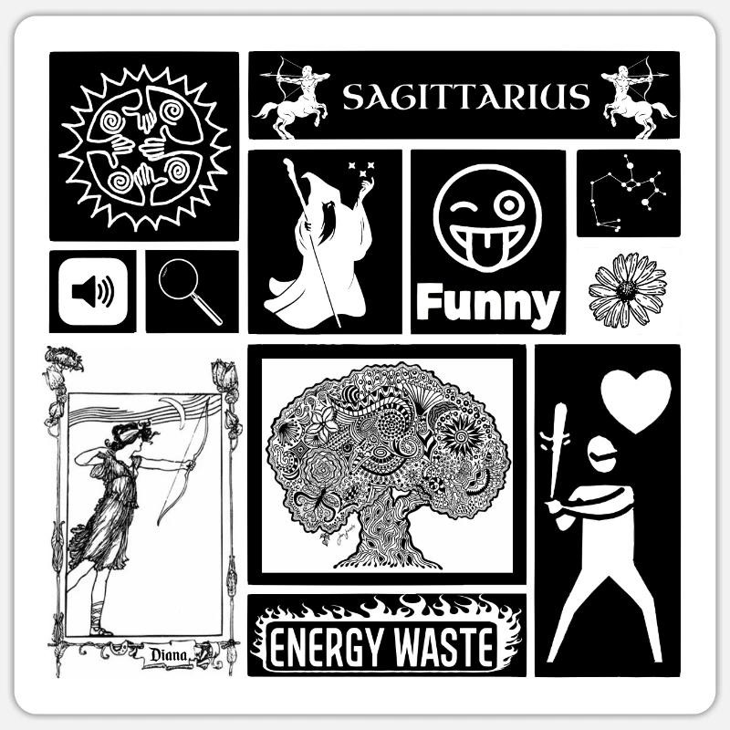 SCHÜTZE - Sticker Größe S (10 x 10 cm) - Mattweiß