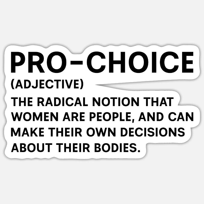 Pro-Choix Sticker taille S (10 x 10 cm)
