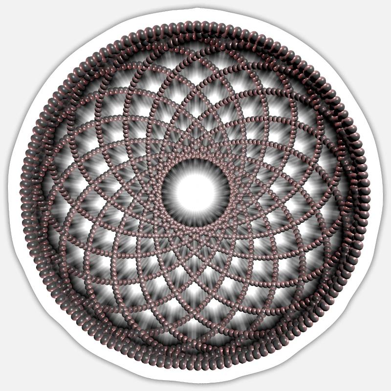 Sphères design forme de mantra Sticker taille S (10 x 10 cm)