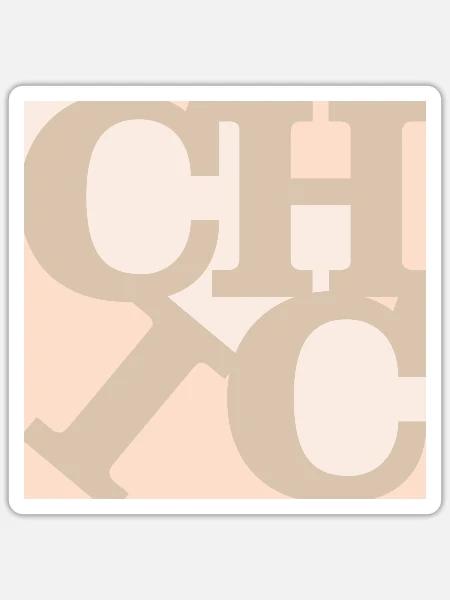 Schicke WordPlay-Originalgrafik - Sticker Größe S (10 x 10 cm) - Mattweiß
