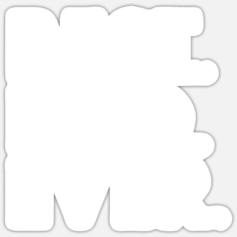 Best dad ever - Sticker size S (10 x 10 cm) - white matte