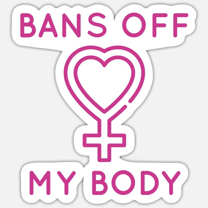 Bannit mon corps Sticker taille S (10 x 10 cm)