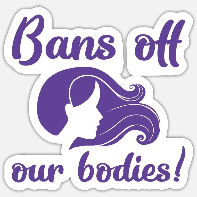 Bannit nos corps Sticker taille S (10 x 10 cm)