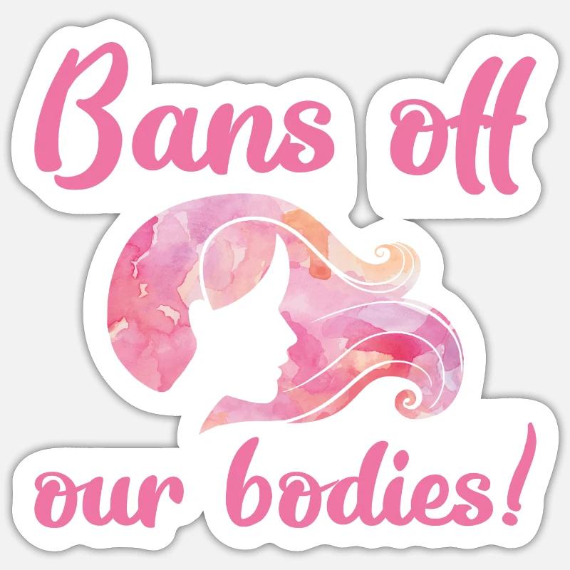 Bannit nos corps Sticker taille S (10 x 10 cm)