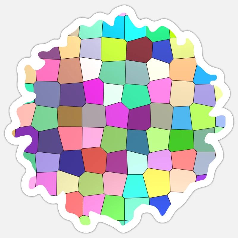 Colorful Geometric Pattern Sticker size S (10 x 10 cm)