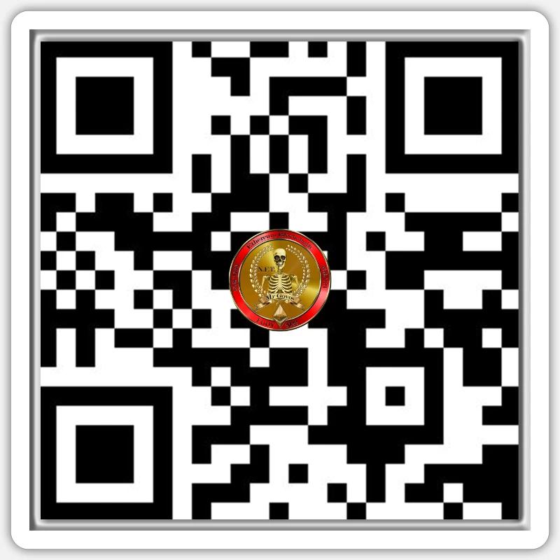 GovosBarCode - Sticker Größe S (10 x 10 cm) - Mattweiß