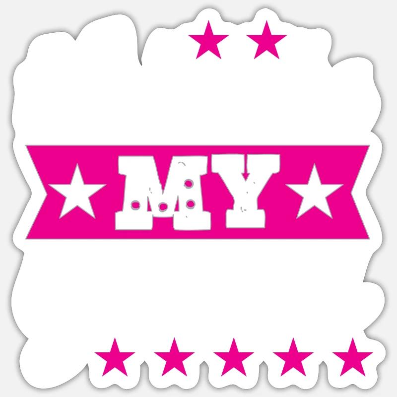 c’est mon année - Sticker taille S (10 x 10 cm) - blanc mat