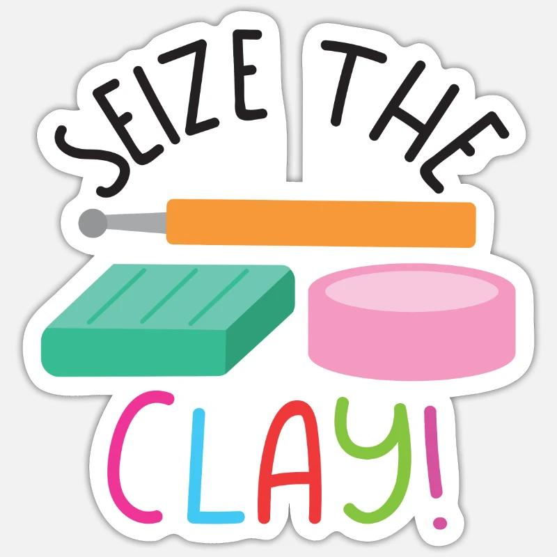 Seize the clay POLYMER CLAY Sticker size S (10 x 10 cm)