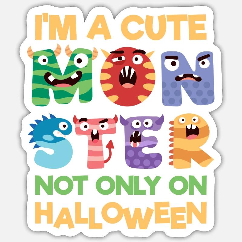 Evil Comic Frère coloré Sticker taille S (10 x 10 cm)