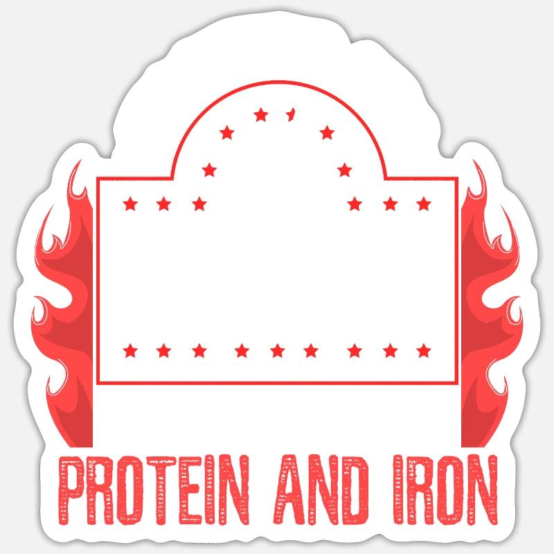 Strength Training Biceps Workout Sticker size S (10 x 10 cm)