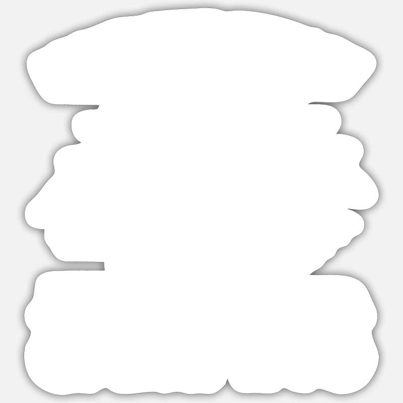 Liebe Camping - Sticker Größe S (10 x 10 cm) - Mattweiß