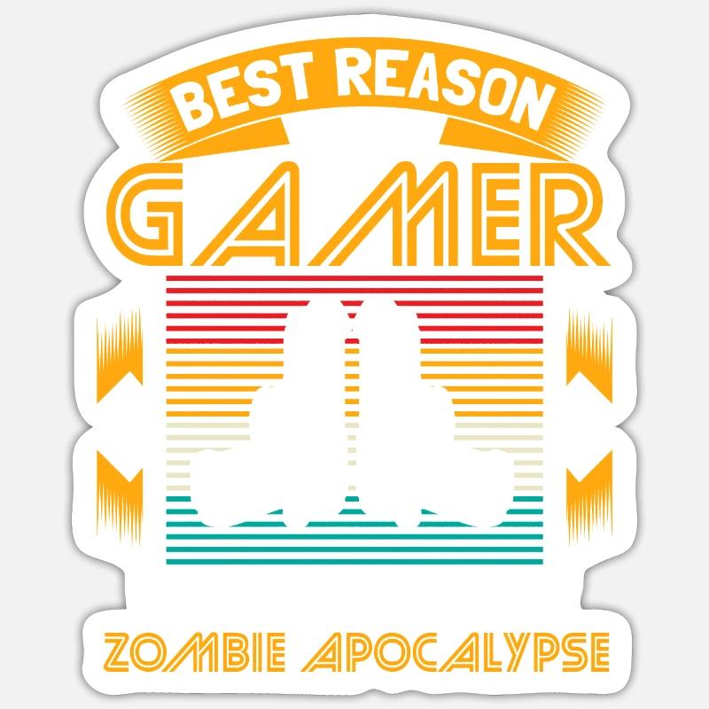 Zombie Apocalypse Epidemic Gift Idea - Sticker size S (10 x 10 cm) - white matte