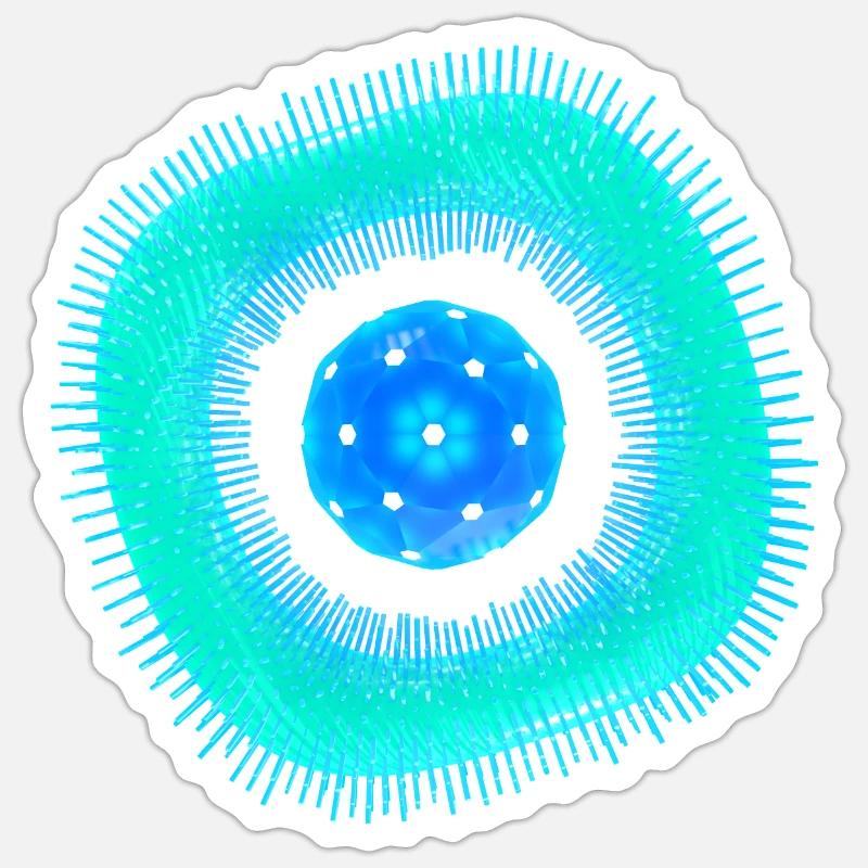 Abstract Cell Sticker size S (10 x 10 cm)