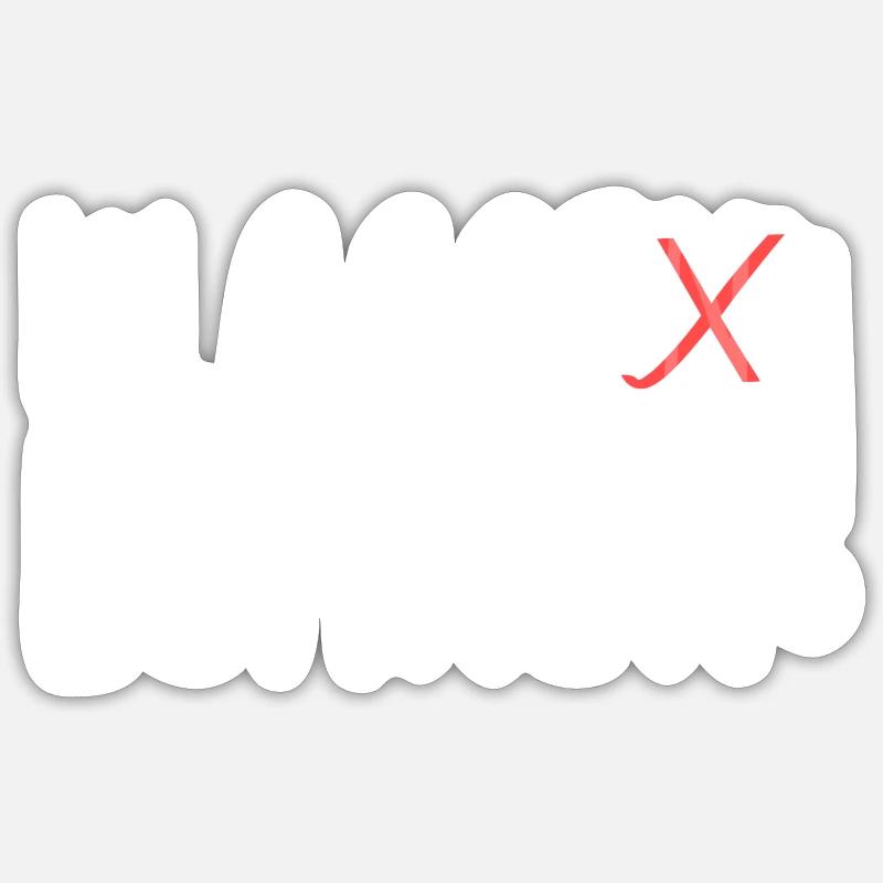 Klasse Lehrer - Sticker Größe S (10 x 10 cm) - Mattweiß