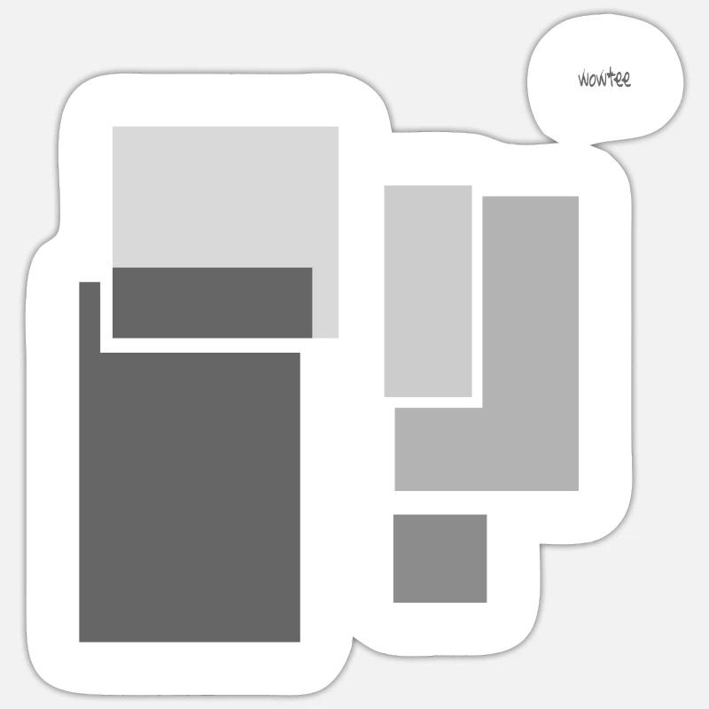 rectangles #1- playing with geometry Sticker size S (10 x 10 cm)