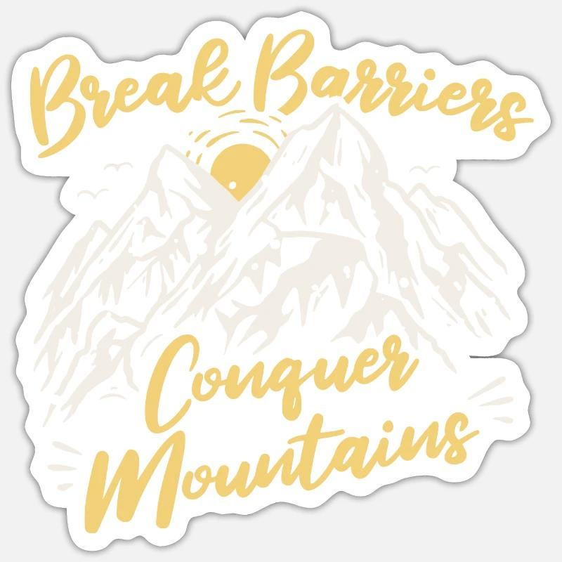 Eisklettern Bergsteigen Klettern Bergsteiger Sticker Größe S (10 x 10 cm)