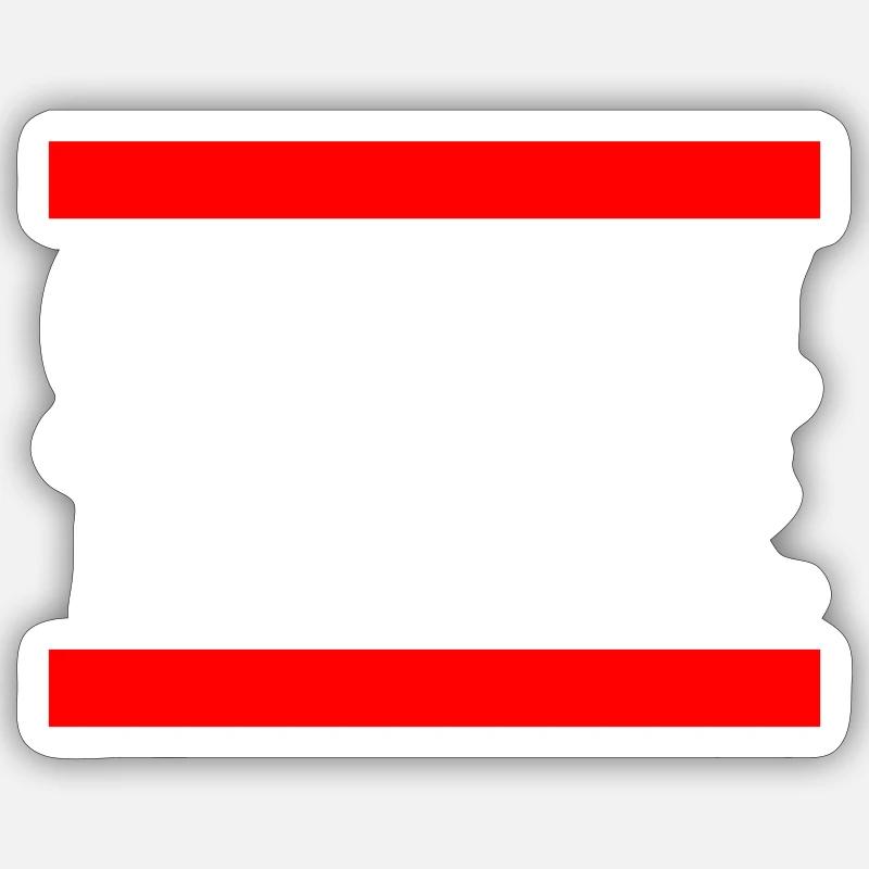 GRIMDARK white letters - Sticker Größe S (10 x 10 cm) - Mattweiß