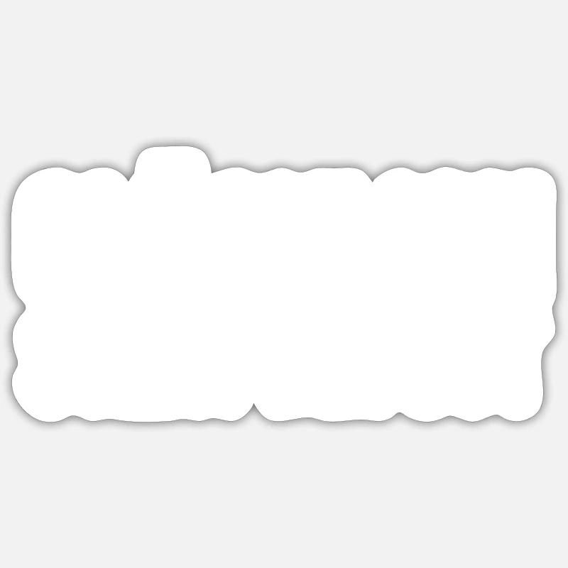 Glücklich steht dir gut - Sticker Größe S (10 x 10 cm) - Mattweiß