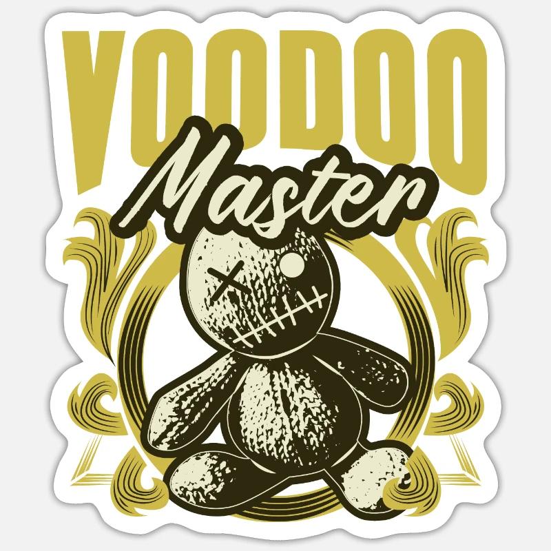 Voodoo Magic Magic Gift - Sticker size S (10 x 10 cm) - white matte
