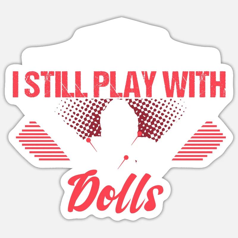 Voodoo Doll Saying Gift Idea Sticker size S (10 x 10 cm)