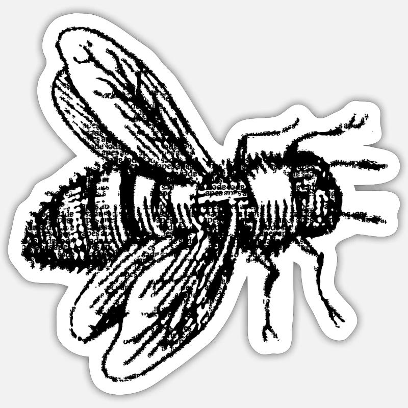 Forest Bee Sticker size S (10 x 10 cm)