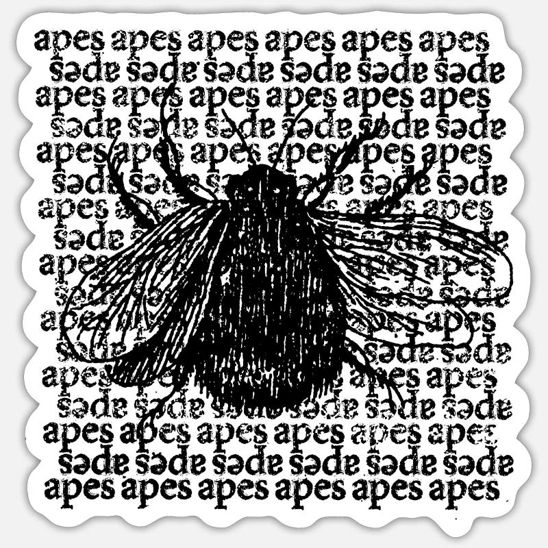 Bi Sticker størrelse S (10 x 10 cm)