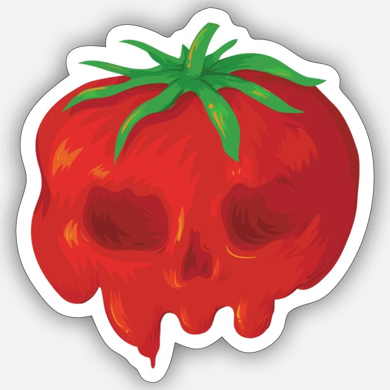 Hallo Herr Tomate Sticker Größe S (10 x 10 cm)