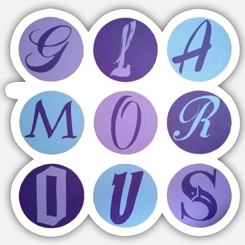 Glamorous dots - Sticker Größe S (10 x 10 cm) - Mattweiß