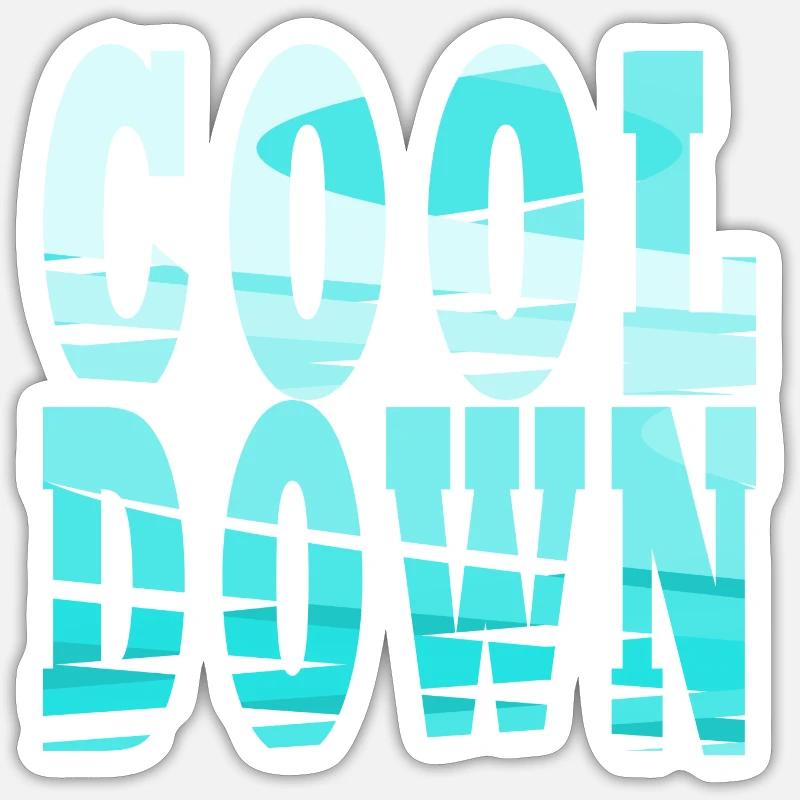 Cool Down Sticker size S (10 x 10 cm)