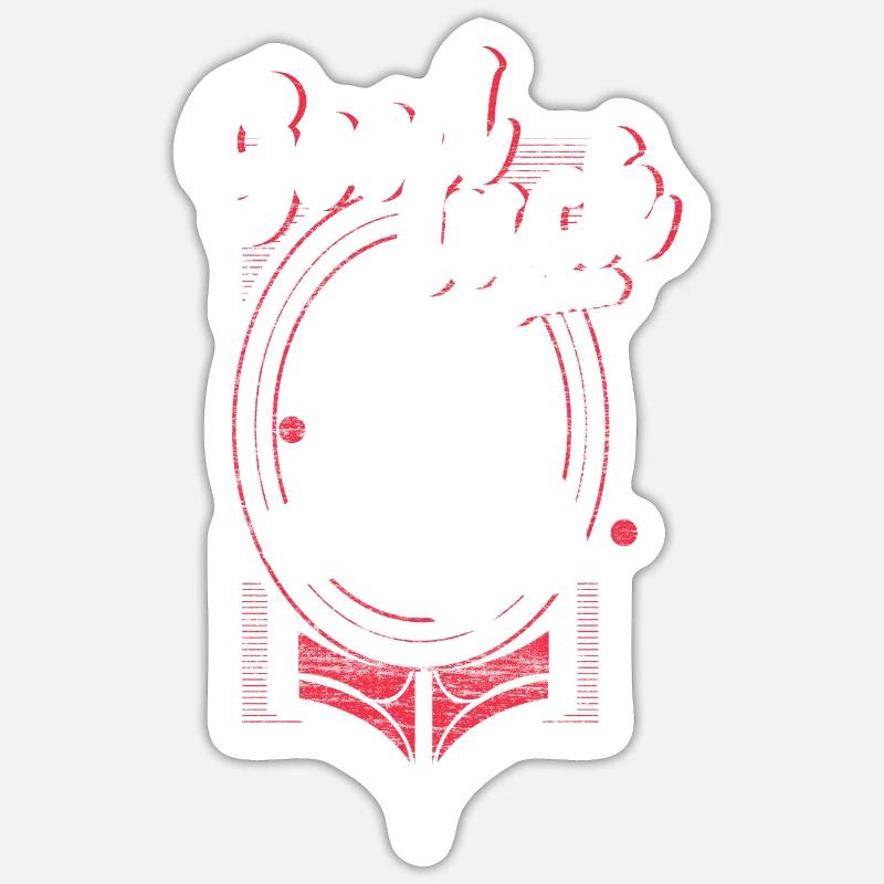 Voodoo Bondieu Geschenkidee Sticker Größe S (10 x 10 cm)