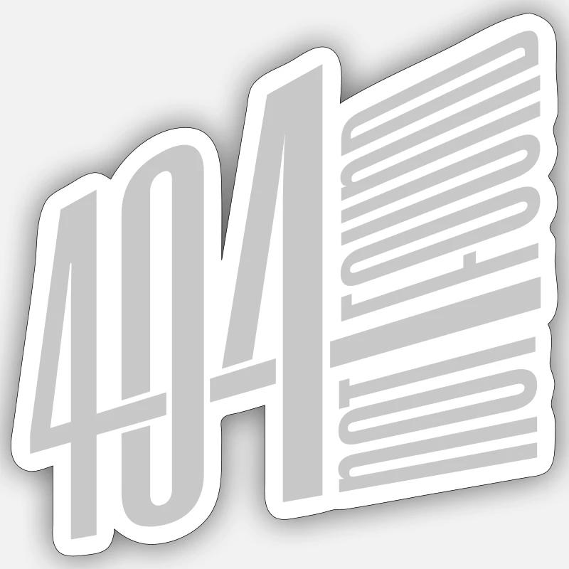 Error 404 not found - Sticker size S (10 x 10 cm) - white matte