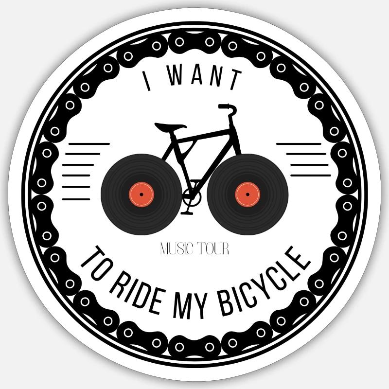 Bicycle Sticker taille S (10 x 10 cm)