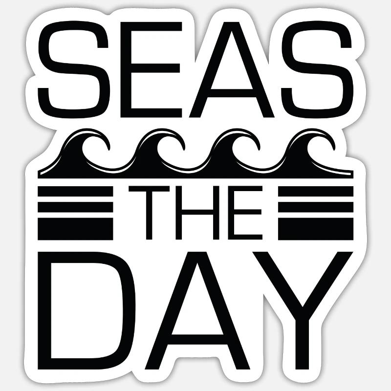 Mers Le Jour - Sticker taille S (10 x 10 cm) - blanc mat