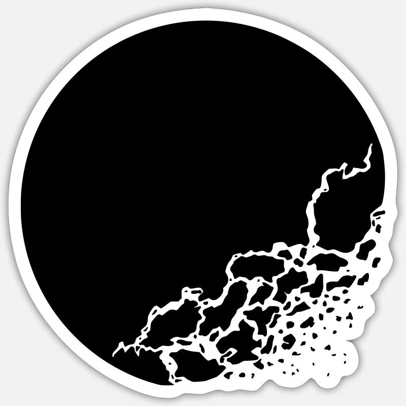 Moon Sticker Größe S (10 x 10 cm)