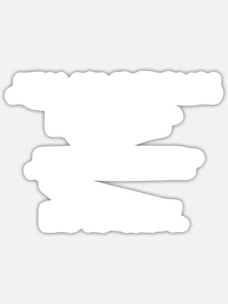 Muss ich irgendwas mitbringen Nur gute Laune - Sticker Größe S (10 x 10 cm) - Mattweiß