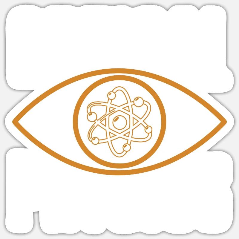 Physik Physiker - Sticker Größe S (10 x 10 cm) - Mattweiß