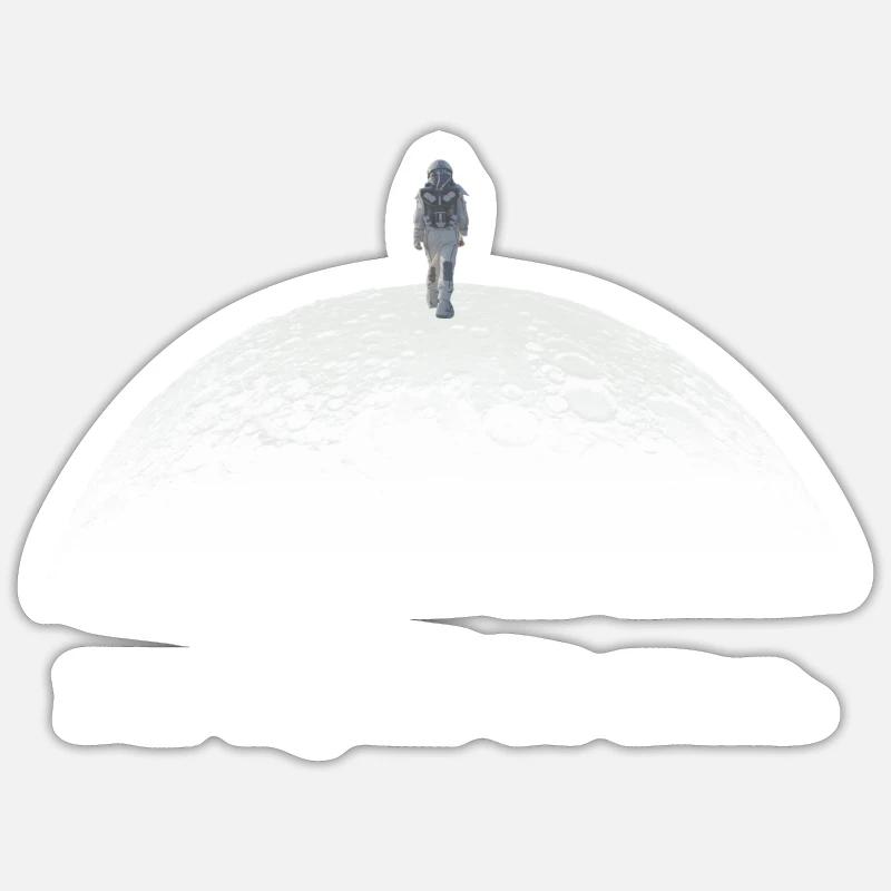 Per aspera ad astra |Thomas Pesquet - Sticker taille S (10 x 10 cm) - blanc mat