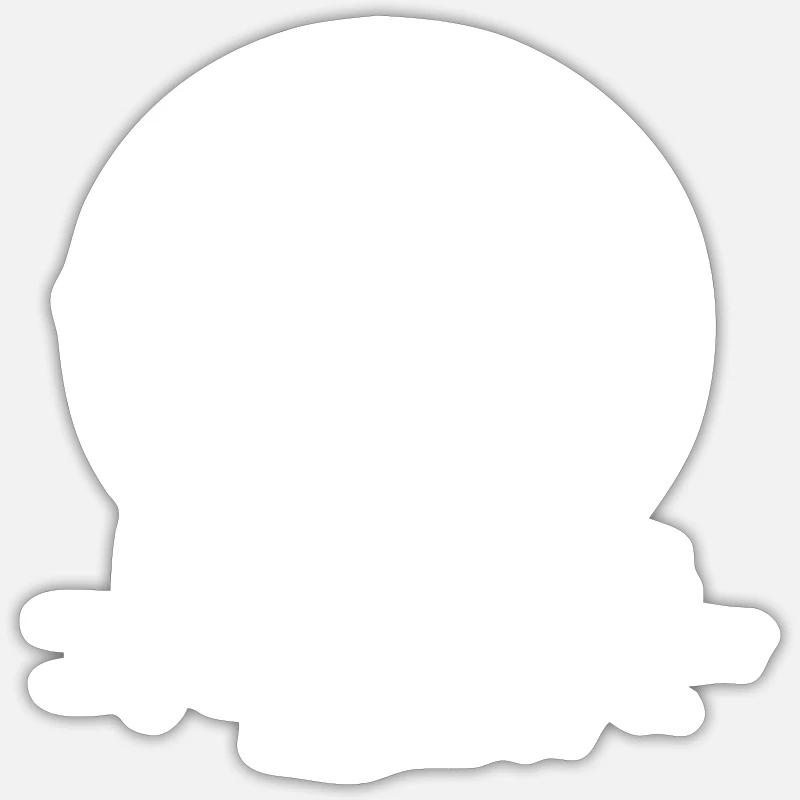 Schöner Schwan Maler Gift - Sticker Größe S (10 x 10 cm) - Mattweiß