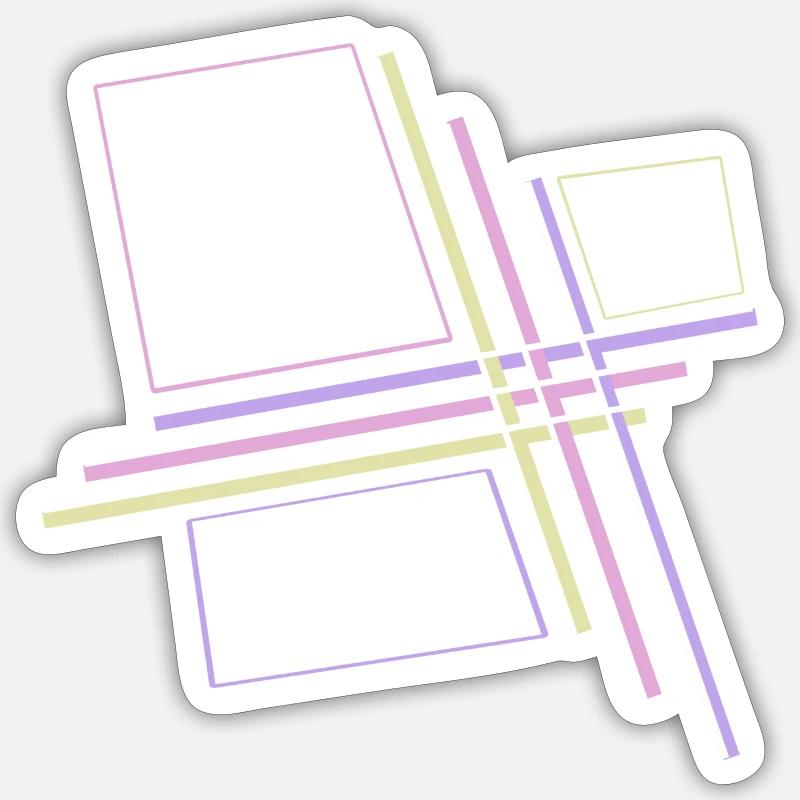 Geometry Galaxy - Sticker size S (10 x 10 cm) - white matte