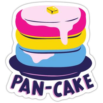 Pansexuell - Sticker Größe S (10 x 10 cm) - Mattweiß - Vorne
