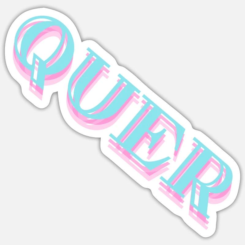 QUER Sticker Größe S (10 x 10 cm)