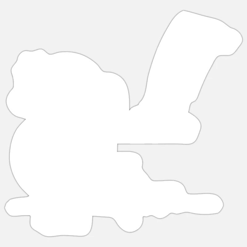 Frage-Antwort weiß - Sticker Größe S (10 x 10 cm) - Mattweiß