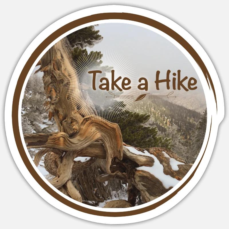 old gnarled tree on the Pacific Crest Trail Sticker size S (10 x 10 cm)