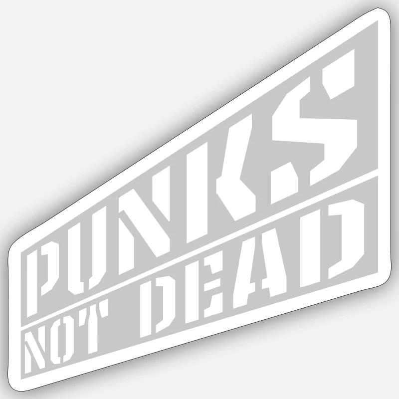 punks pas mort citation Sticker taille S (10 x 10 cm)