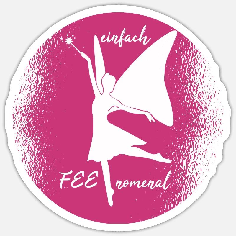 einfach feenomenal Fee Elfe Geschenkidee Sticker Größe S (10 x 10 cm)