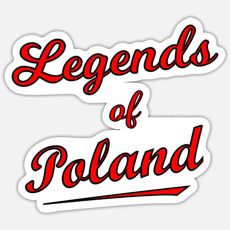 Die polnischen Legenden - Sticker Größe S (10 x 10 cm) - Mattweiß