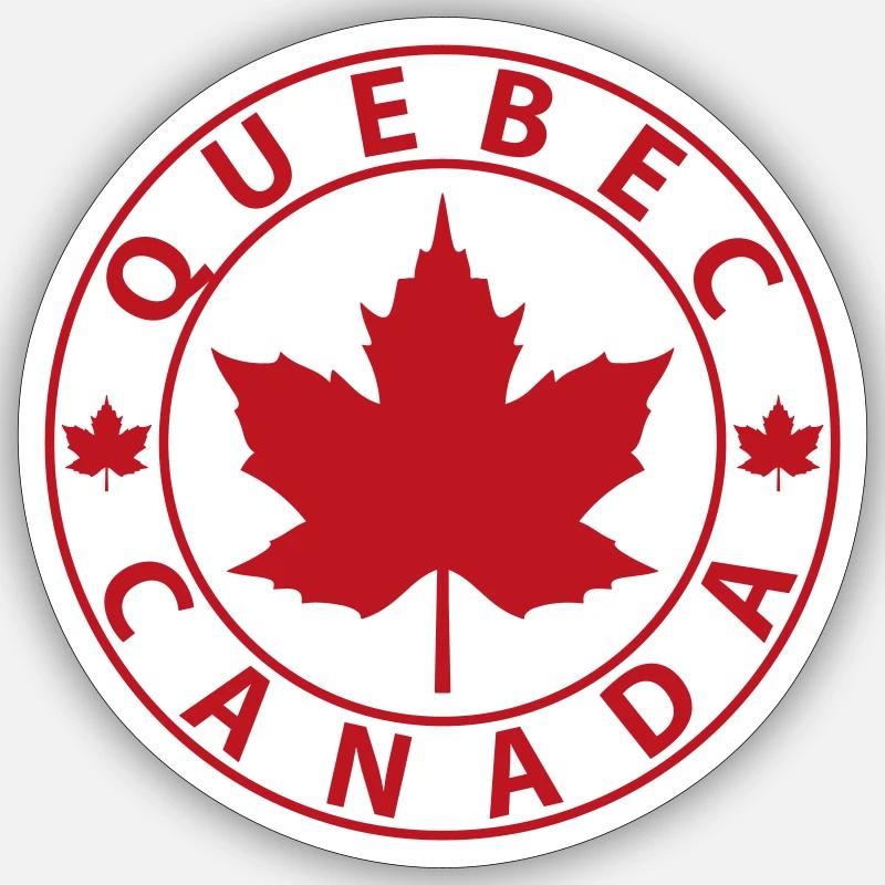 Quebec - Sticker size S (10 x 10 cm) - white matte