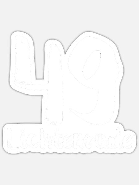 49 lichtenrade - Sticker Größe S (10 x 10 cm) - Mattweiß