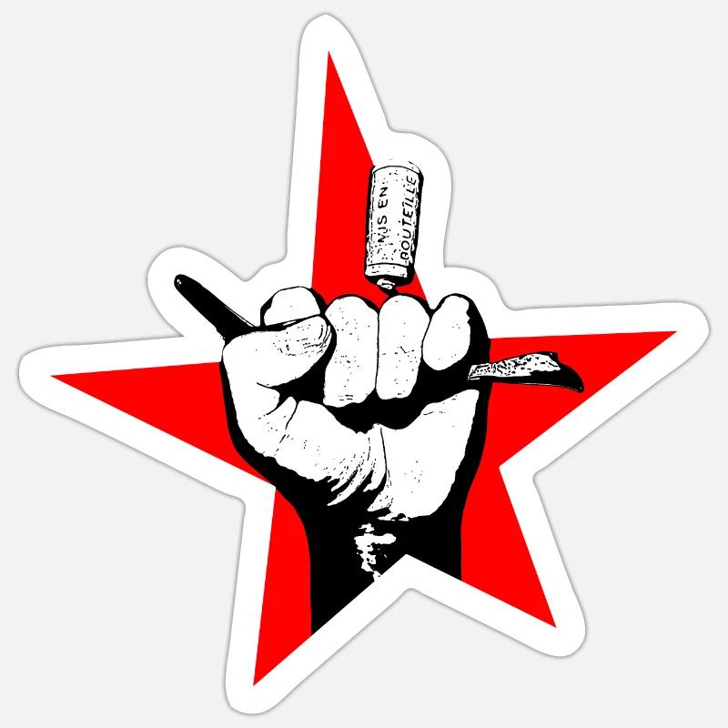 Bad boy warrior - Sticker size S (10 x 10 cm) - white matte